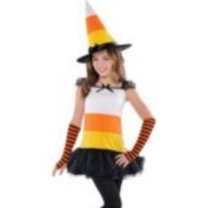 SALE !  NEW Candy corn charmer witch costume NEW.